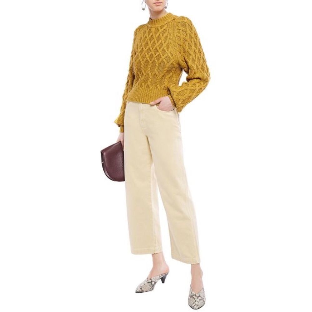Equipment roesia cotton cable knit sweater